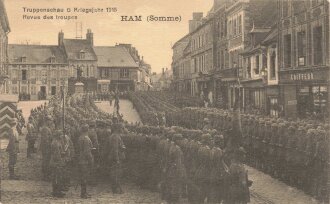 Ansichtskarte "Truppenschau, Kriegsjahr 1915 Ham (...