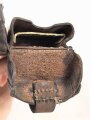 Patronentasche zum K98 Wehrmacht ( für 6 Ladestreifen) Gebraucht, dunkelbraun, datiert 1938
