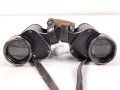 Fernglas, Doppelfernrohr 6 x 30 Wehrmacht. Hersteller E.Leitz Wetzlar. Klare Durchsicht, Strichplatte deutlich. Die Anknöpflasche von 1939.