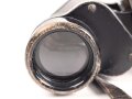 Fernglas, Doppelfernrohr 6 x 30 Wehrmacht. Hersteller E.Leitz Wetzlar. Klare Durchsicht, Strichplatte deutlich. Die Anknöpflasche von 1939.