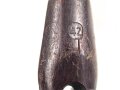 Zelthäring aus brauner Preßmasse Wehrmacht, datiert 1942