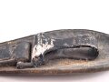 Gehänge für eine Blankwaffe. Ungereinigtes Kammerstück , schwarzes Leder, datiert 1936