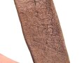 Gehänge für eine Blankwaffe. Ungereinigtes Kammerstück , braunes Leder, Metallteil defekt