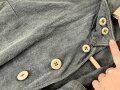 Drillichjacke Wehrmacht, Variante ohne Taschen, wohl Luftwaffe. Getragenes Kammerstück in gutem Gesamtzustand