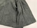 Drillichjacke Wehrmacht, Variante ohne Taschen, wohl Luftwaffe. Getragenes Kammerstück in gutem Gesamtzustand