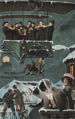 Ansichtskarte "Herzinnigen Neujahrsgruß!"