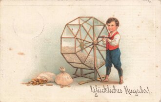 Ansichtskarte "Glückliches Neujahr!"