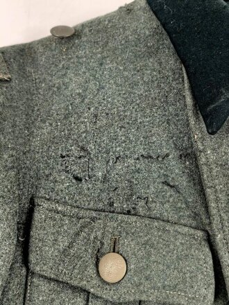 Feldbluse Modell 1936  für Mannschaften des Heeres . Ungereinigtes Kammerstück