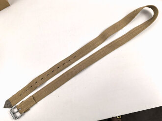 Webleinenriemen  Wehrmacht, Breite 40mm, Gesamtlänge 169cm. Sie erhalten ein ( 1 ) ungebrauchtes Stück