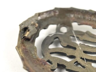 Deutsches Reichssportabzeichen DRL in Bronze. Nadelsystem fehlt, Klebespuren