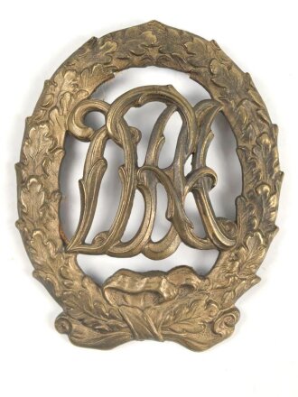 Deutsches Reichssportabzeichen DRA in Bronze. Nadelsystem fehlt, Klebespuren