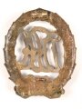Deutsches Reichssportabzeichen DRA in Bronze. Nadelsystem fehlt, Klebespuren