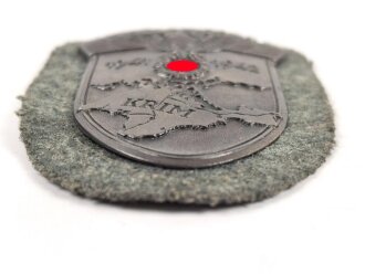 Krimschild 1941 1942, Eisen bronziert. Repariertes Stück, sieht von vorne gut aus