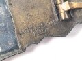 Nahkampfspange bronze, Zink bronziert, Hersteller Juncker Berlin. Getragenes Stück mit alter Reparatur