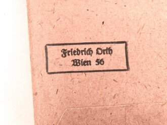 Schutzwall Ehrenzeichen, im Bandring markiert L/15 für Friedrich Orth , Wien. In der zugehörigen Tüte, mit Band