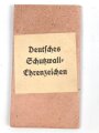 Schutzwall Ehrenzeichen, im Bandring markiert L/15 für Friedrich Orth , Wien. In der zugehörigen Tüte, mit Band