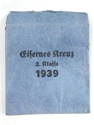 Tüte für Eisernes Kreuz 2. Klasse 1939, Hersteller Grossmann & Co Wien