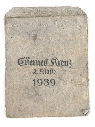 Tüte für Eisernes Kreuz 2. Klasse 1939,...