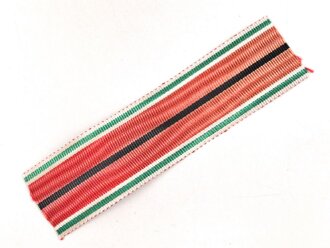 Bulgarien, Bandabschnitt zur Kriegserinnerungsmedaille für Hinterbliebene. Breite 26mm, Länge 10,5cm