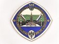 ADAC Autoplakette anlässlich der Zielfahrt nach Pfarrkirchen 1928 des Kraftfahrer Club Rottgau. Guter Zustand, Breite 8,5cm