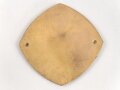 ADAC Autoplakette anlässlich der Zielfahrt nach Pfarrkirchen 1928 des Kraftfahrer Club Rottgau. Guter Zustand, Breite 8,5cm