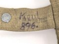 Brotbeutel für Angehörige des Heeres, getragenes Stück in gutem Gesamtzustand, ungereinigt