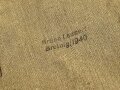 Brotbeutel für Angehörige des Heeres, getragenes Stück in gutem Gesamtzustand, datiert 1940