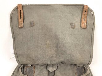 Brotbeutel für Angehörige des Heeres, getragenes Stück, datiert 1939, ungereinigt
