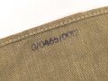 Brotbeutel für Angehörige des Heeres Modell 1944, getragenes Stück, mit Reichsbetriebsnummer, ungereinigt