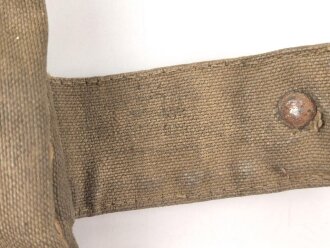 Brotbeutel für Angehörige des Heeres in Tropenausführung, getragenes Stück,  ungereinigt