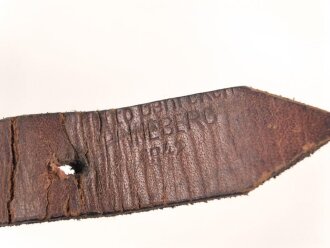 Tornisterriemen Wehrmacht. Gebraucht, datiert 1942