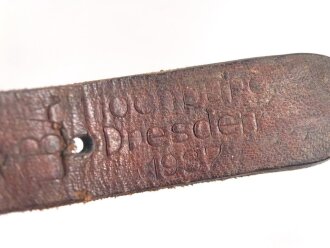 Tornisterriemen Wehrmacht. Gebraucht, datiert 1937