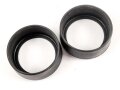Paar Gummiarmierungen für ein Dienstglas der Kriegsmarine. Innendurchmesser an der schmalen Seite je 65mm. Alter unbekannt, Gummi weich