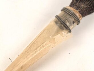 Haarpinsel für optisches Gerät der Wehrmacht. Gesamtlänge knapp 10cm
