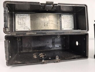 Feldfernsprecher 33 Wehrmacht. Datiert 1939, Fuktion nicht geprüft