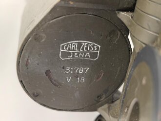 Scherenfernrohr SF14 Z von Carl Zeiss Jena. Klare Durchsicht, deutliche Strichplatte. Vermutlich Exportausführung aus den 1930iger Jahren, überlackiertes Stück