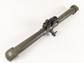 Scherenfernrohr SF14 Z von Carl Zeiss Jena. Klare Durchsicht, deutliche Strichplatte. Vermutlich Exportausführung aus den 1930iger Jahren, überlackiertes Stück