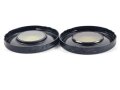 Paar Sonnenblenden, Innendurchmesser 34mm. Alter und Herkunft unbekannt