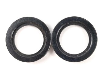 Paar Okularringe, Innendurchmesser am Gewinde 26mm. Alter und Herkunft unbekannt