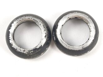 Paar Okularringe, Innendurchmesser am Gewinde 26mm. Alter und Herkunft unbekannt