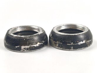 Paar Okularringe, Innendurchmesser am Gewinde 26mm. Alter und Herkunft unbekannt