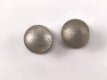 Paar Buntmetallnieten zum Trageriemen für ein Dienstglas der Wehrmacht, gebraucht