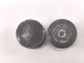 Paar Nieten aus Zink  zum Trageriemen für ein Dienstglas der Wehrmacht, gebraucht