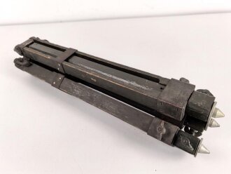 Gestell für Optik Reichswehr und frühe Wehrmacht, passend für Scherenfernrohr, Richtkreis, K-Blink.., Lichtsprechgerät. Reichswehrabnahme, Originallack, eine Schraube neuzeitlich ergänzt