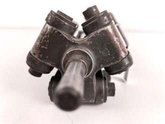 Gestell für Optik Reichswehr und frühe Wehrmacht, passend für Scherenfernrohr, Richtkreis, K-Blink.., Lichtsprechgerät. Reichswehrabnahme, Originallack, eine Schraube neuzeitlich ergänzt