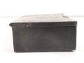 Transportkasten Wehrmacht, datiert 1938. Maße etwa 12,5 x 20 x 6cm. Originallack