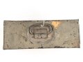 Transportkasten Wehrmacht, Maße etwa  8 x 21 x 10cm. Originallack
