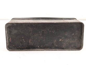 Transportkasten Wehrmacht, Maße etwa  8 x 21 x 10cm. Originallack