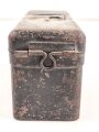 Transportkasten Wehrmacht, Maße etwa  8 x 21 x 10cm. Originallack