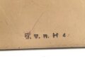 Oelbehälter Wehrmacht, Maße etwa 8 x 12 x 9cm. Originallack